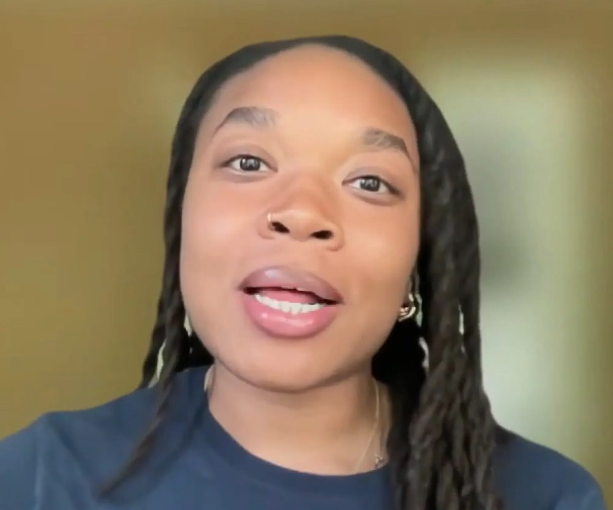 Candace Hill recording her testimonial